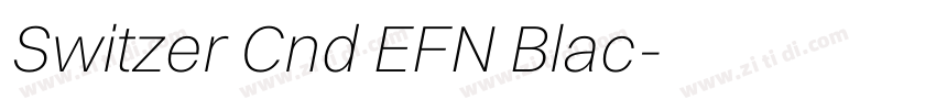 Switzer Cnd EFN Blac字体转换